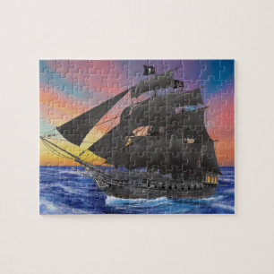 Puzzle Barco pirata de Barba Negra