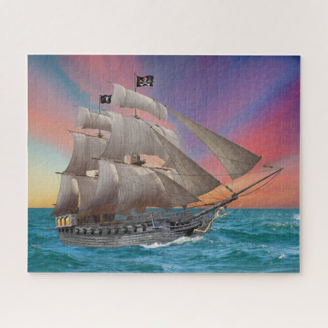 PUZZLE BARCO PIRATO DE BLACK BEARD (Horizontal)