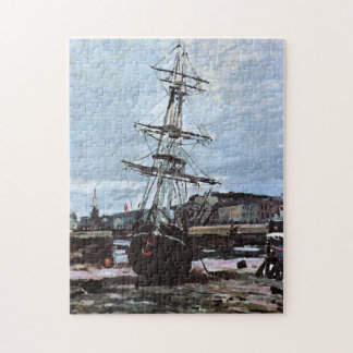 Puzzle Barco varado en Bella Artes de Monet en Fecamp