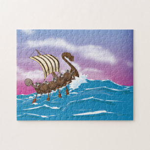 Puzzle Barco Vikingo
