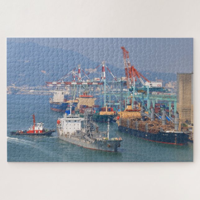 Puzzle Barco y remolcador de Jin Yang (Horizontal)