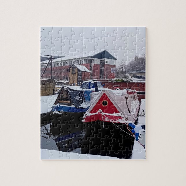 Puzzle Barcos azules y rojos (Vertical)