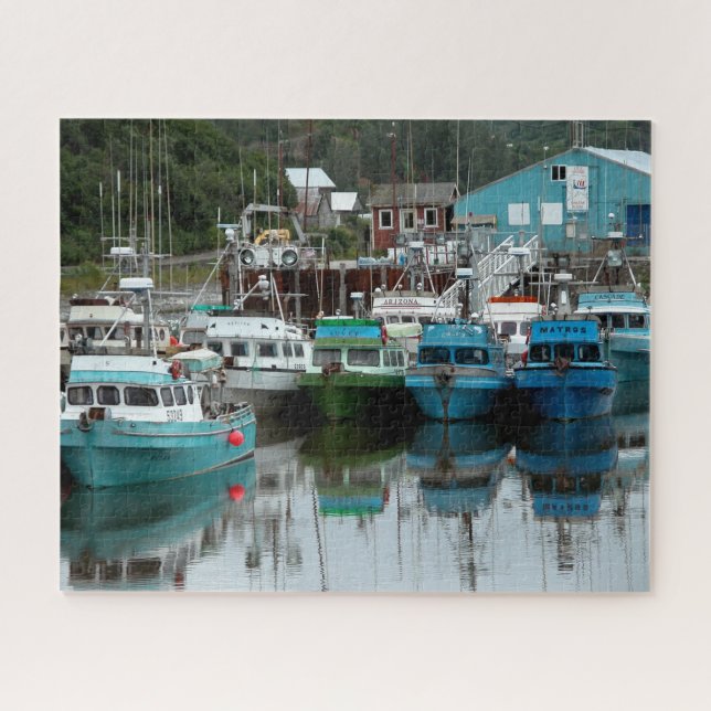 Puzzle Barcos de Alaska (Horizontal)