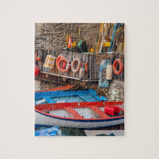 Puzzle Barcos de Cinque Terre Italia (Vertical)