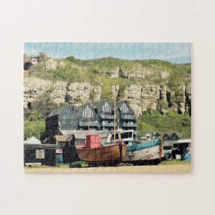 Puzzle Barcos de Pesca en Hasting Sussex