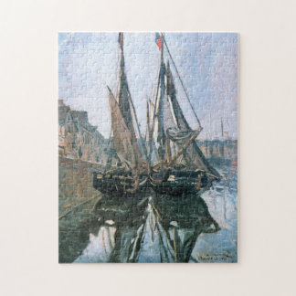 Puzzle Barcos de pesca en Honfleur 1868 Monet Bella Artes