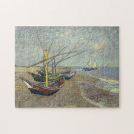 Puzzle Barcos de pesca en la playa