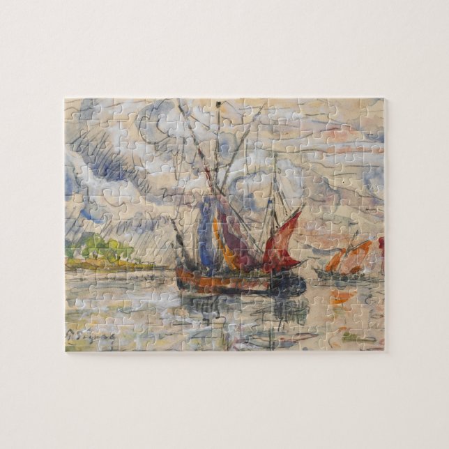 Puzzle Barcos de pesca en La Rochelle, c.1919-21 (Horizontal)