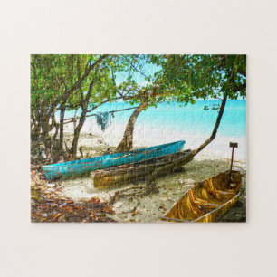 Puzzle Barcos de Playa Jamaica.