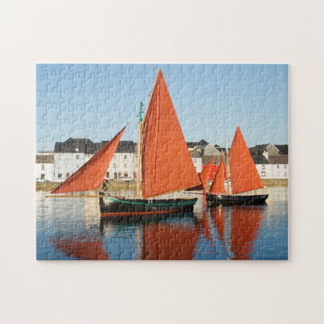 Puzzle Barcos de vela de Galway Irlanda. (Horizontal)