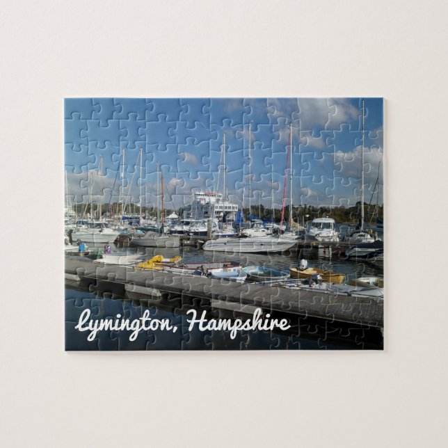 Puzzle Barcos de vela Lymington Hampshire en Marina (Horizontal)