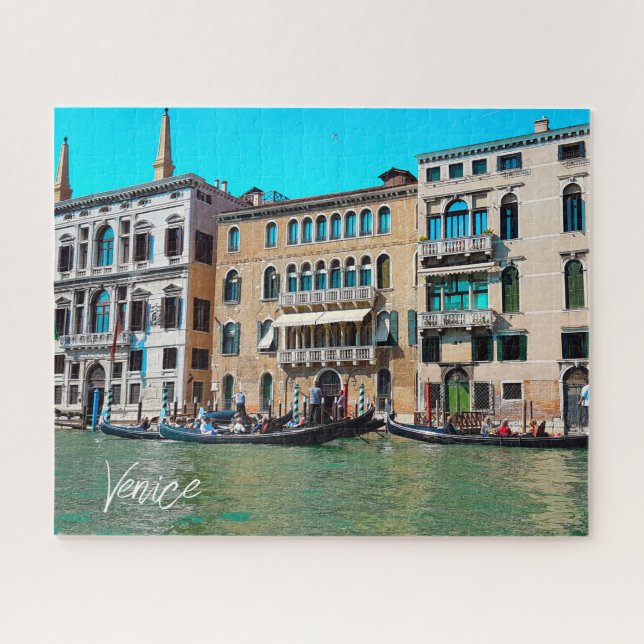 Puzzle Barcos del Gran Canal Gondola de Venecia (Horizontal)