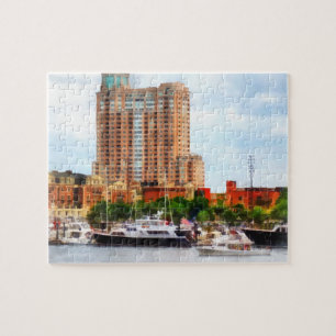 Puzzle Barcos en el MD interno de Baltimore del puerto