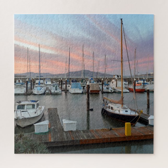 Puzzle Barcos en el puerto (Vertical)