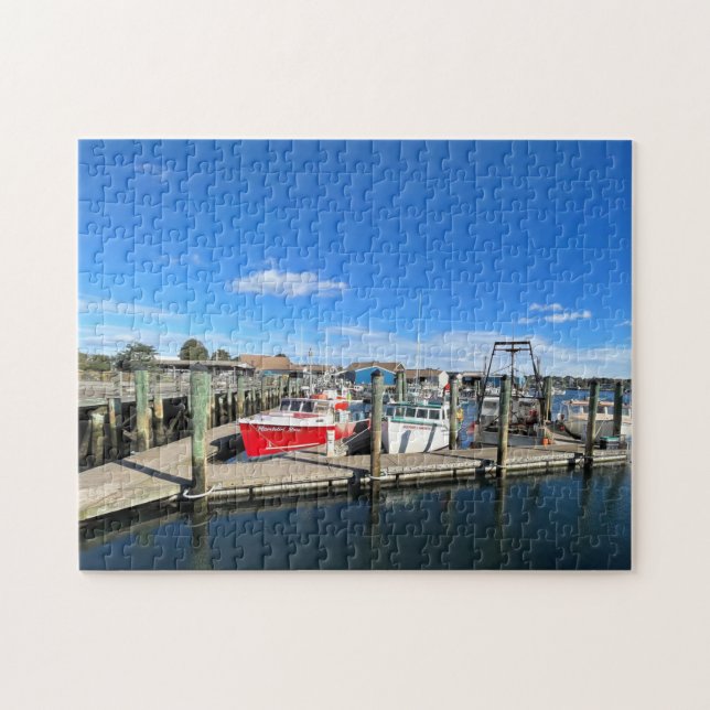 Puzzle Barcos en el puerto de Gloucester (Horizontal)