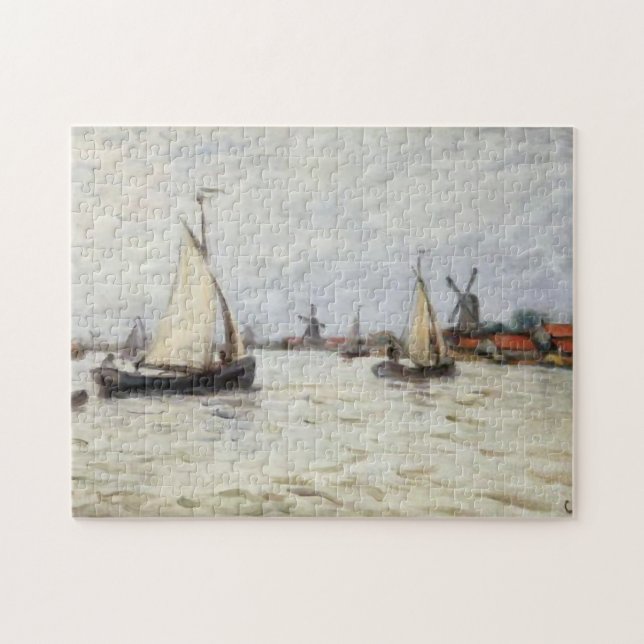 Puzzle Barcos en Holanda cerca del Bella Artes Zaandam Mo (Horizontal)