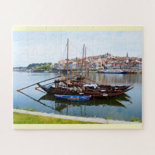 Puzzle Barcos en Oporto, Portugal