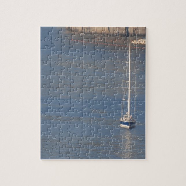 Puzzle Barcos en reposo en Sorrento Italia (Vertical)