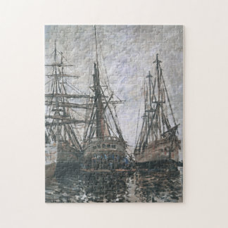 Puzzle Barcos en un Bella Artes de Monet en el puerto