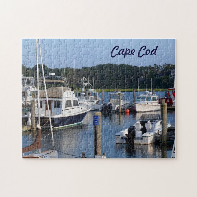 Puzzle Barcos en un puerto de Cape Cod (Horizontal)