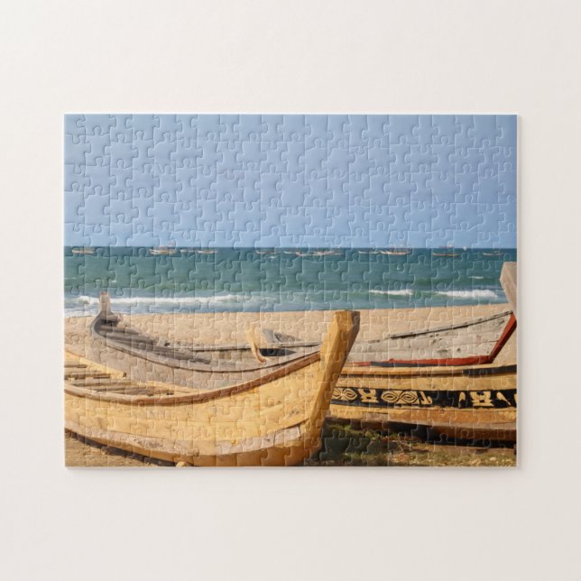 Puzzle Barcos Pesqueros De Ghana (Horizontal)