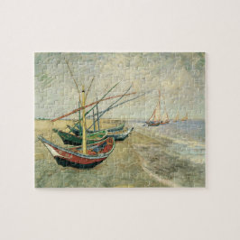 Puzzle Barcos pesqueros en la playa de Vincent van Gogh
