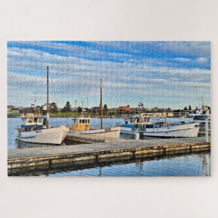 Puzzle Barcos pesqueros en puerto, Portland, Australia