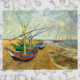 Puzzle Barcos pesqueros Van Gogh en la playa de Saintes M