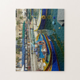 Puzzle Barcos pintados de marsaxlok