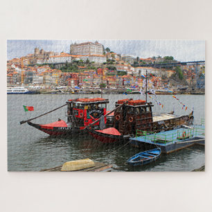 Puzzle Barcos Rabelo, Porto, Portugal