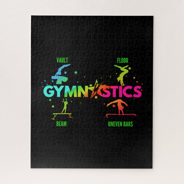 Puzzle Bares de gimnasia femeninos con techo de vigas (Vertical)