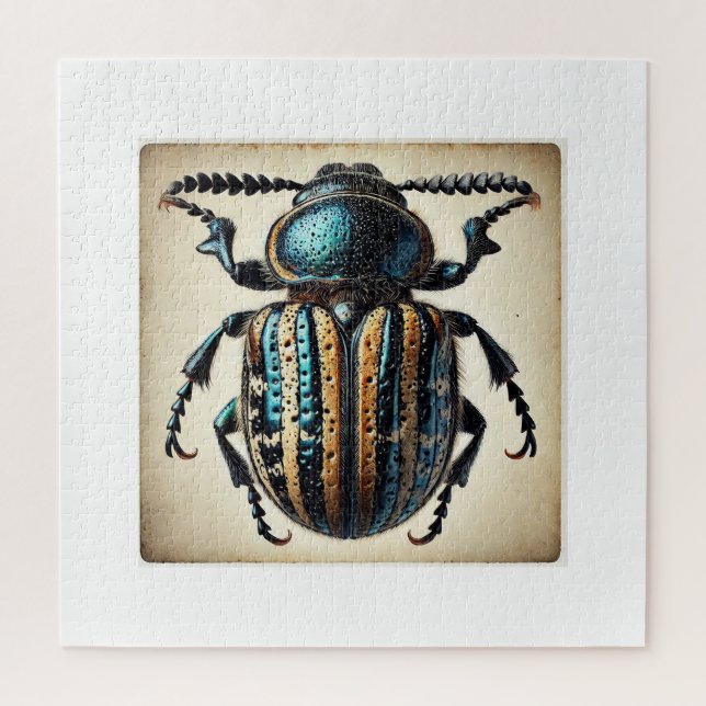 Puzzle Bark Beetle 180724IREF223 - Watercolor (Vertical)