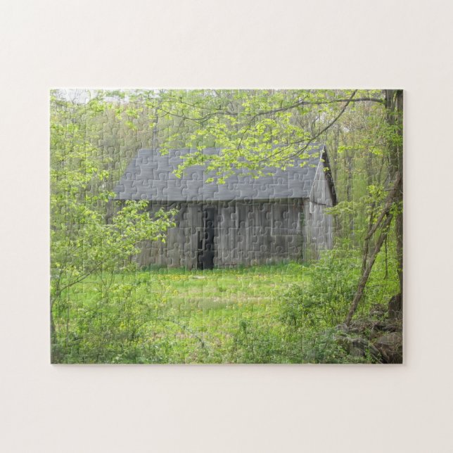 Puzzle Barn de campo nostálgico (Horizontal)