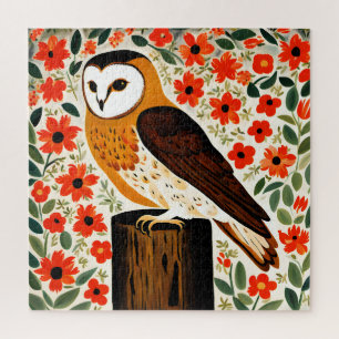 Puzzle Barn Owl