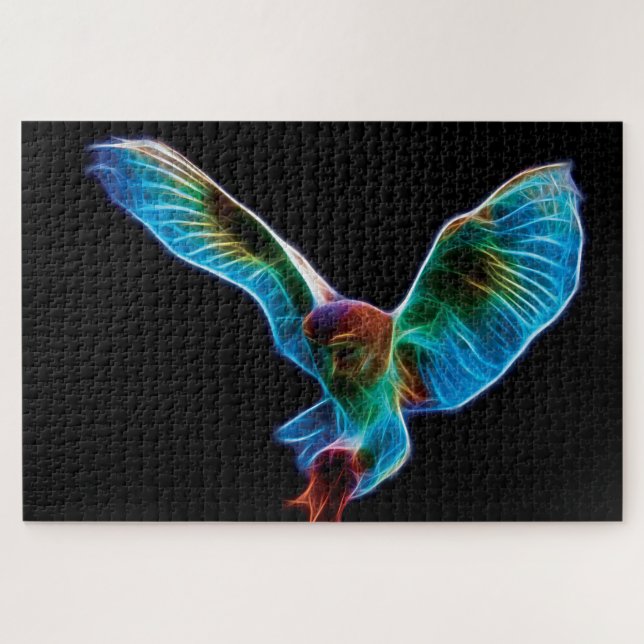 Puzzle Barn Owl (Horizontal)