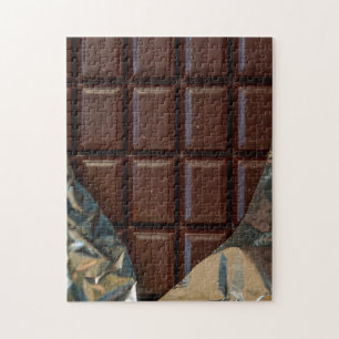 Puzzle Barra de golosinas de chocolate con envolver Relie