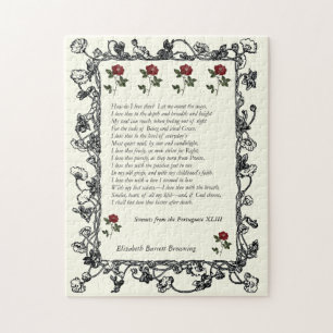 Puzzle Barrett Browning - Sonnets de la portuguesa 43