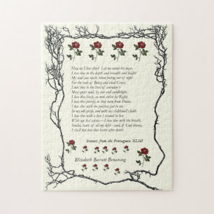 Puzzle Barrett Browning - Sonnets de la portuguesa 43