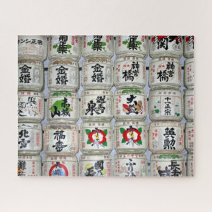 Puzzle barriles de sake japón