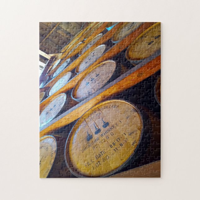 Puzzle Barriles de Whiskey de Kentucky. (Vertical)