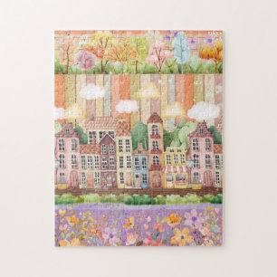 Puzzle Barrio de Pastel Blooms