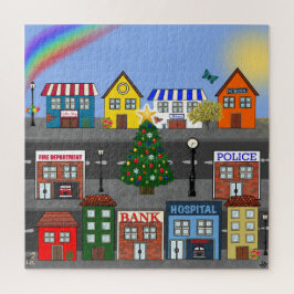 Puzzle Barrio de Small Town | Horario de verano
