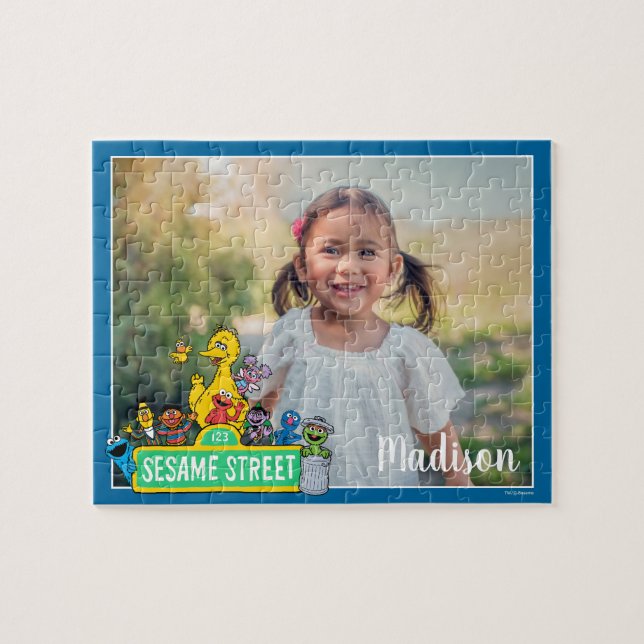 Puzzle Barrio Sésamo | Color completo con placas (Horizontal)