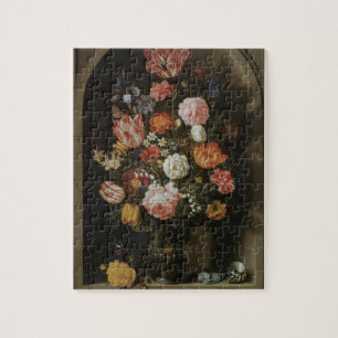 Puzzle Barroco Vintage, Florero de Bosschaert, Anciano
