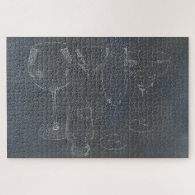 Puzzle Barware de vidrio (Horizontal)