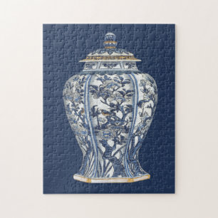 Puzzle Base de porcelana azul y blanca de Vision Studio