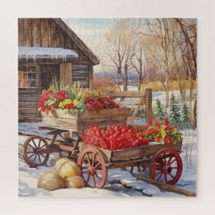 Puzzle Base de verduras para Navidades domésticos de regi