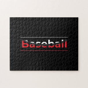 Puzzle Baseball - Minimalist Art Geometric Arch