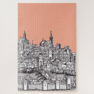 Puzzle Basilea ciudad en el noroeste de Suiza