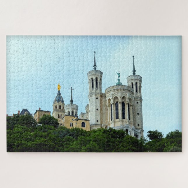 Puzzle Basílica de Francia de Lyon - 20x30 - 1014 pcs. (Horizontal)